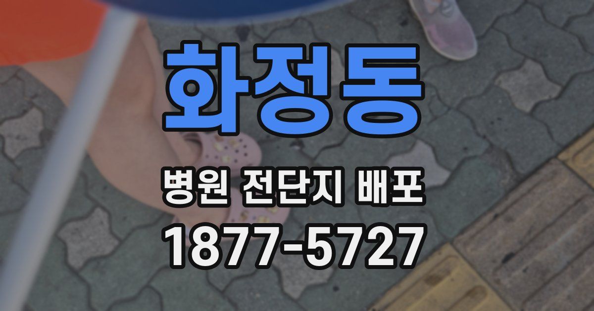화정동 병원 전단지 배포