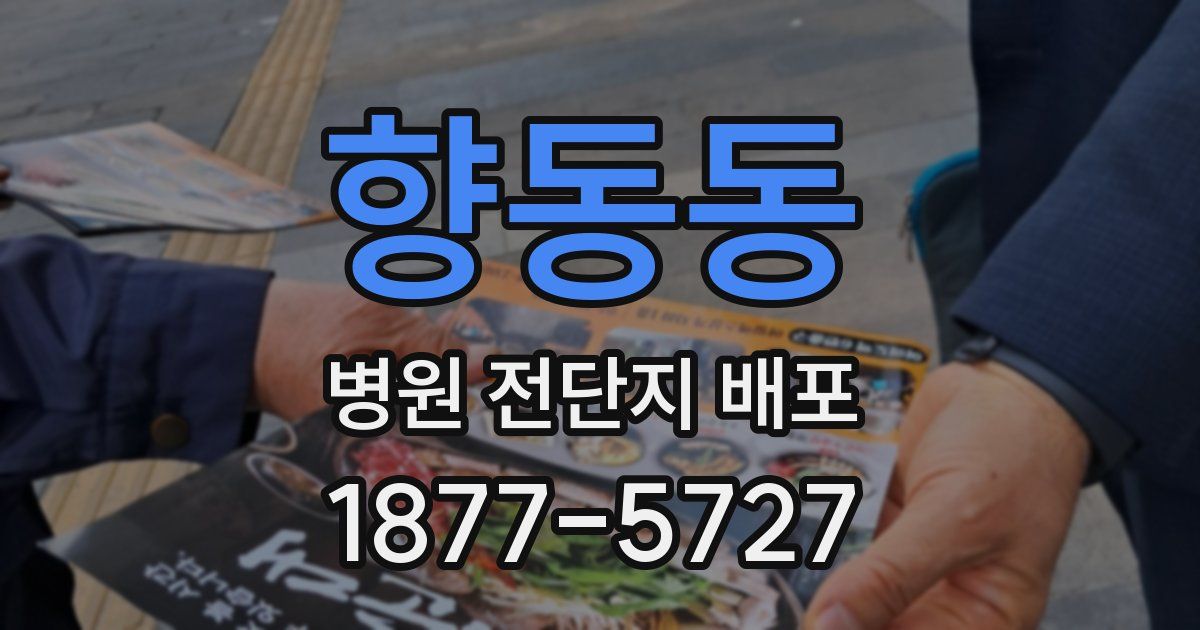 향동동 병원 전단지 배포