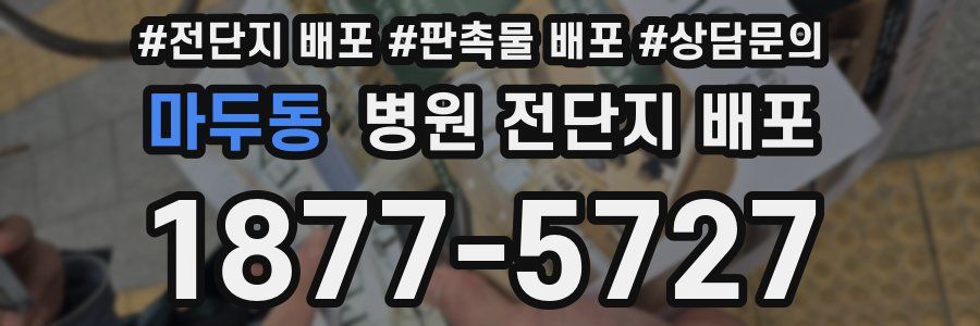 마두동 병원 전단지 배포