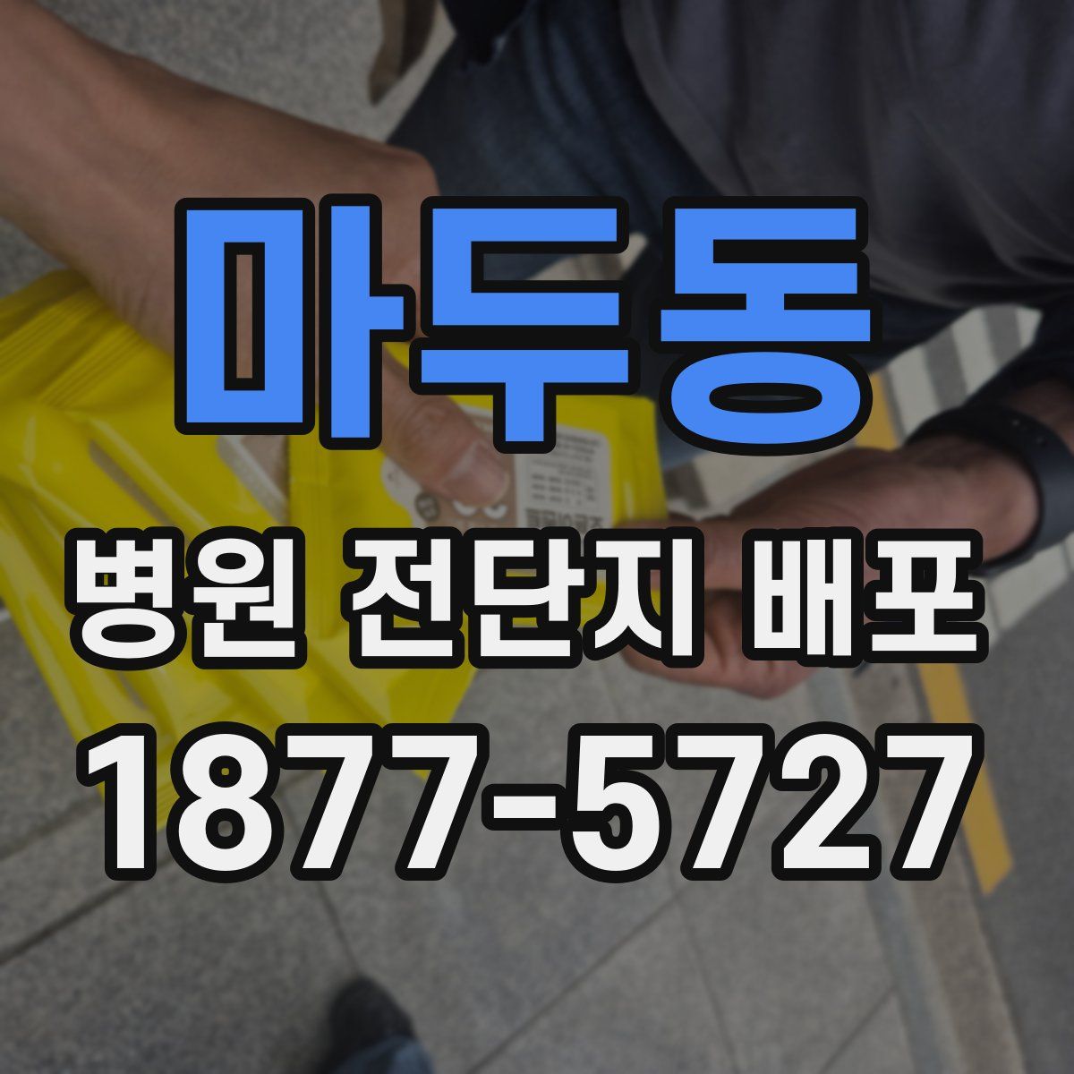 마두동 병원 전단지 배포