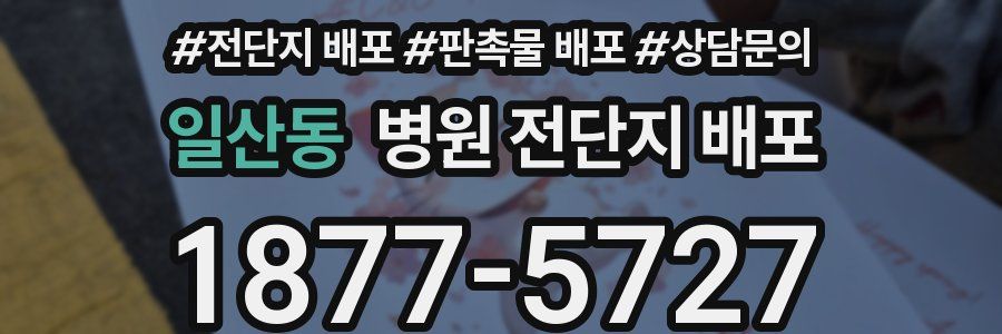 일산동 병원 전단지 배포