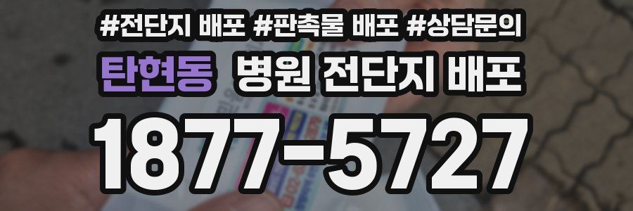 탄현동 병원 전단지 배포