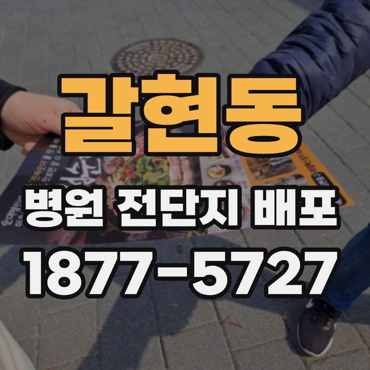 갈현동 병원 전단지 배포