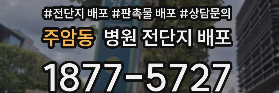 주암동 병원 전단지 배포