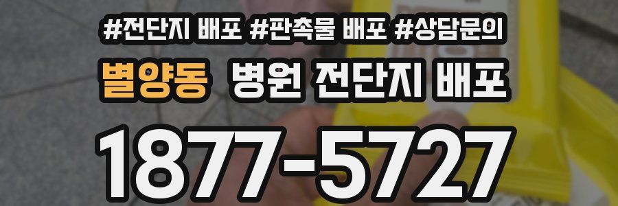 별양동 병원 전단지 배포