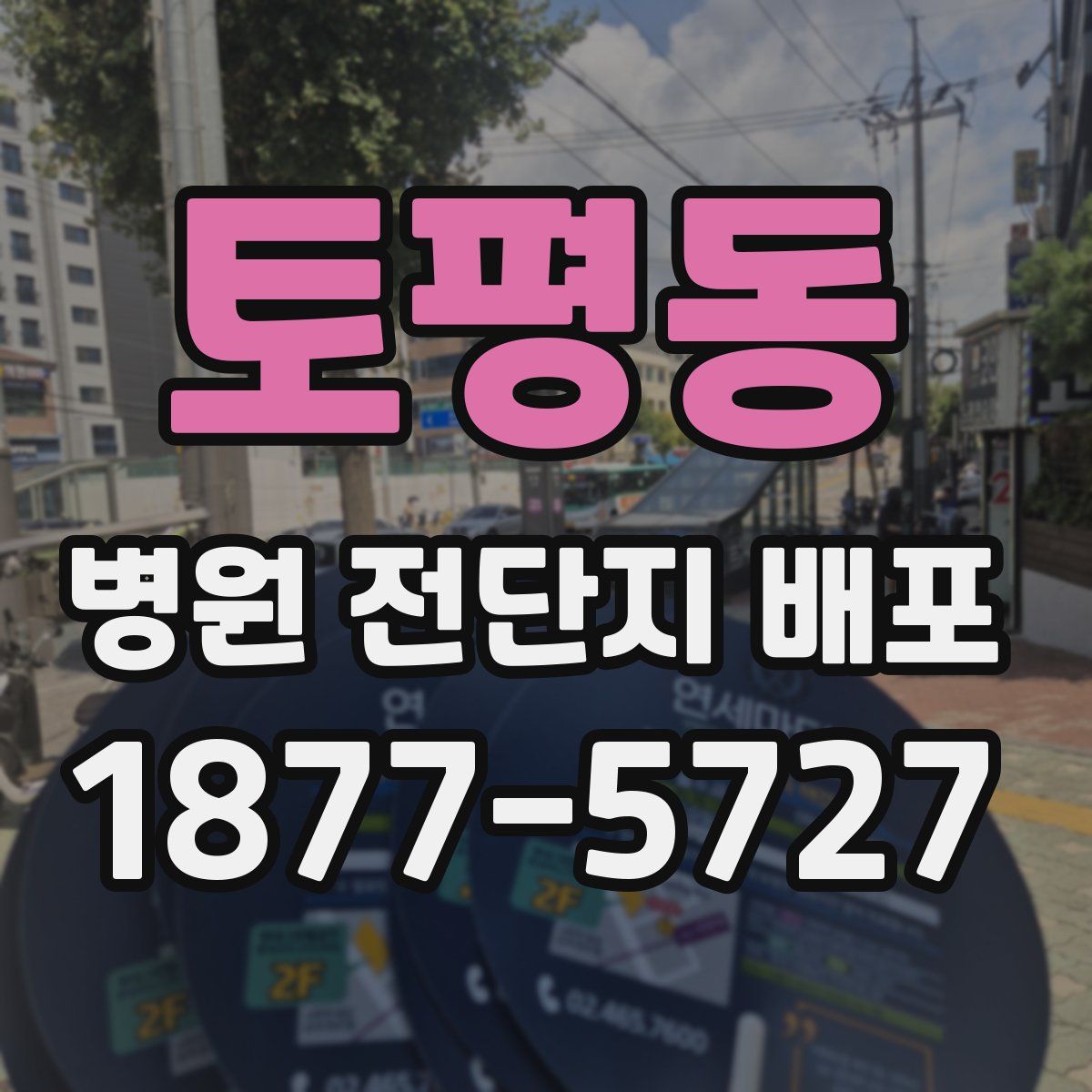 토평동 병원 전단지 배포