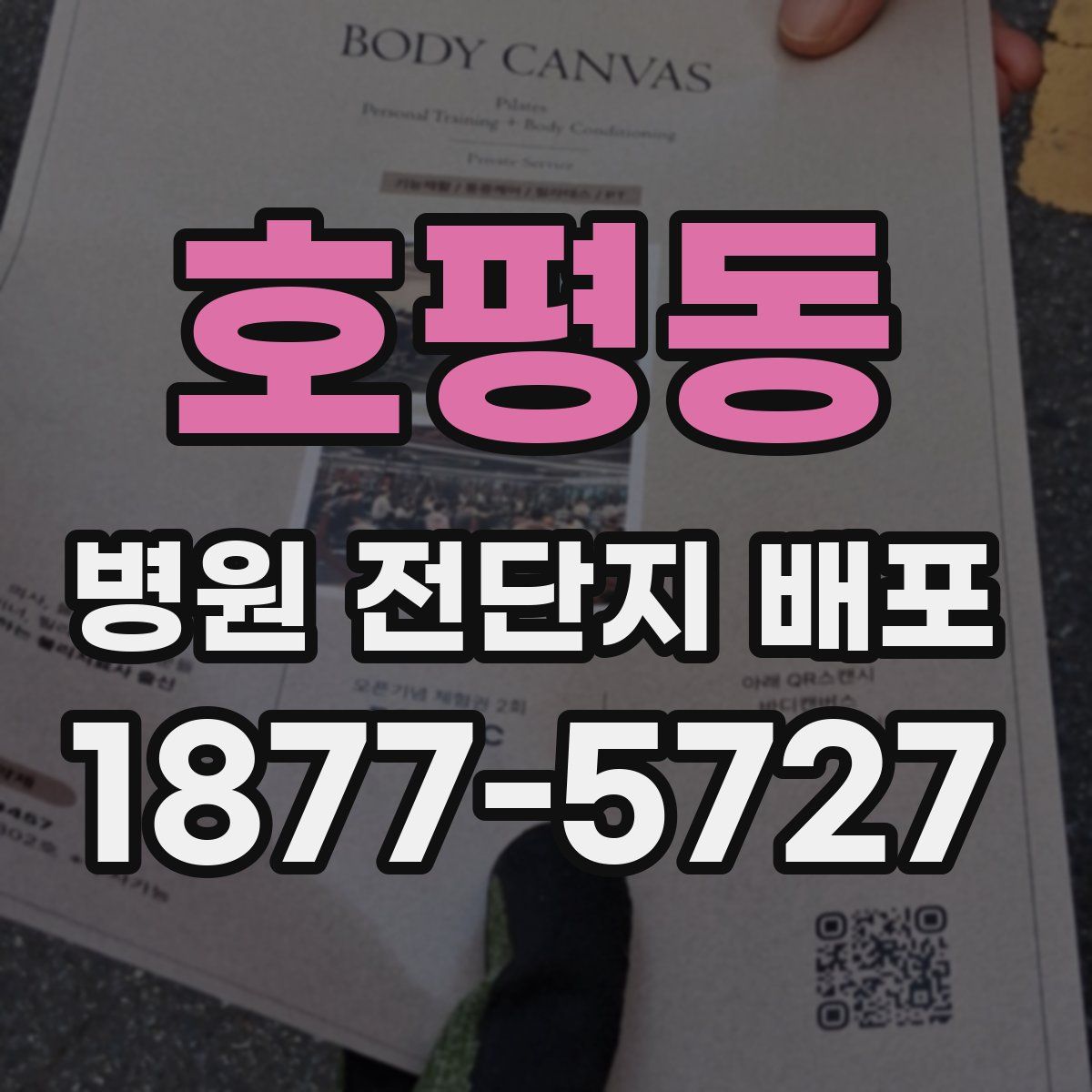 호평동 병원 전단지 배포