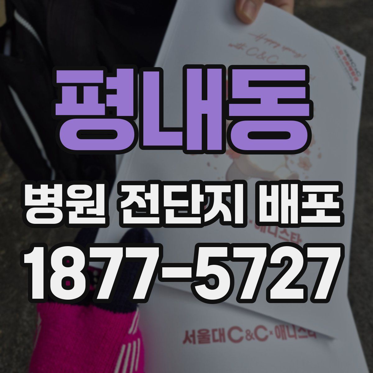평내동 병원 전단지 배포