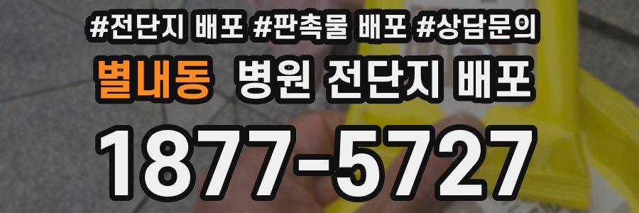 별내동 병원 전단지 배포