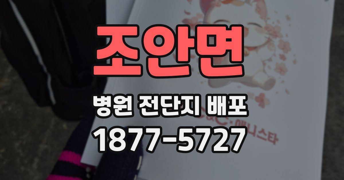 조안면 병원 전단지 배포