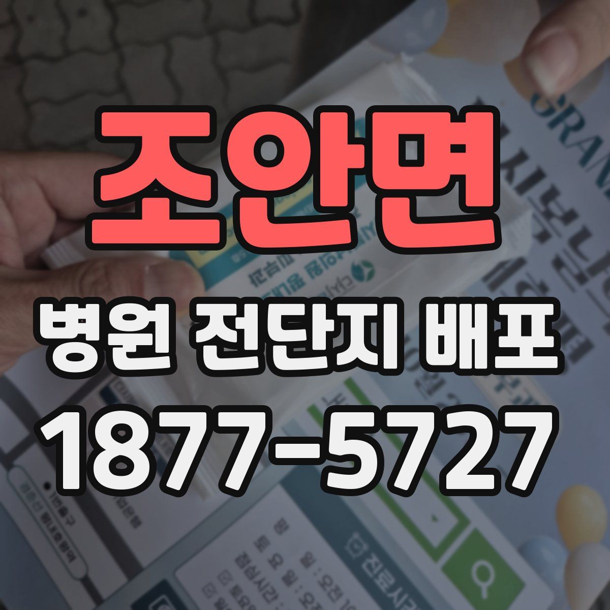 조안면 병원 전단지 배포