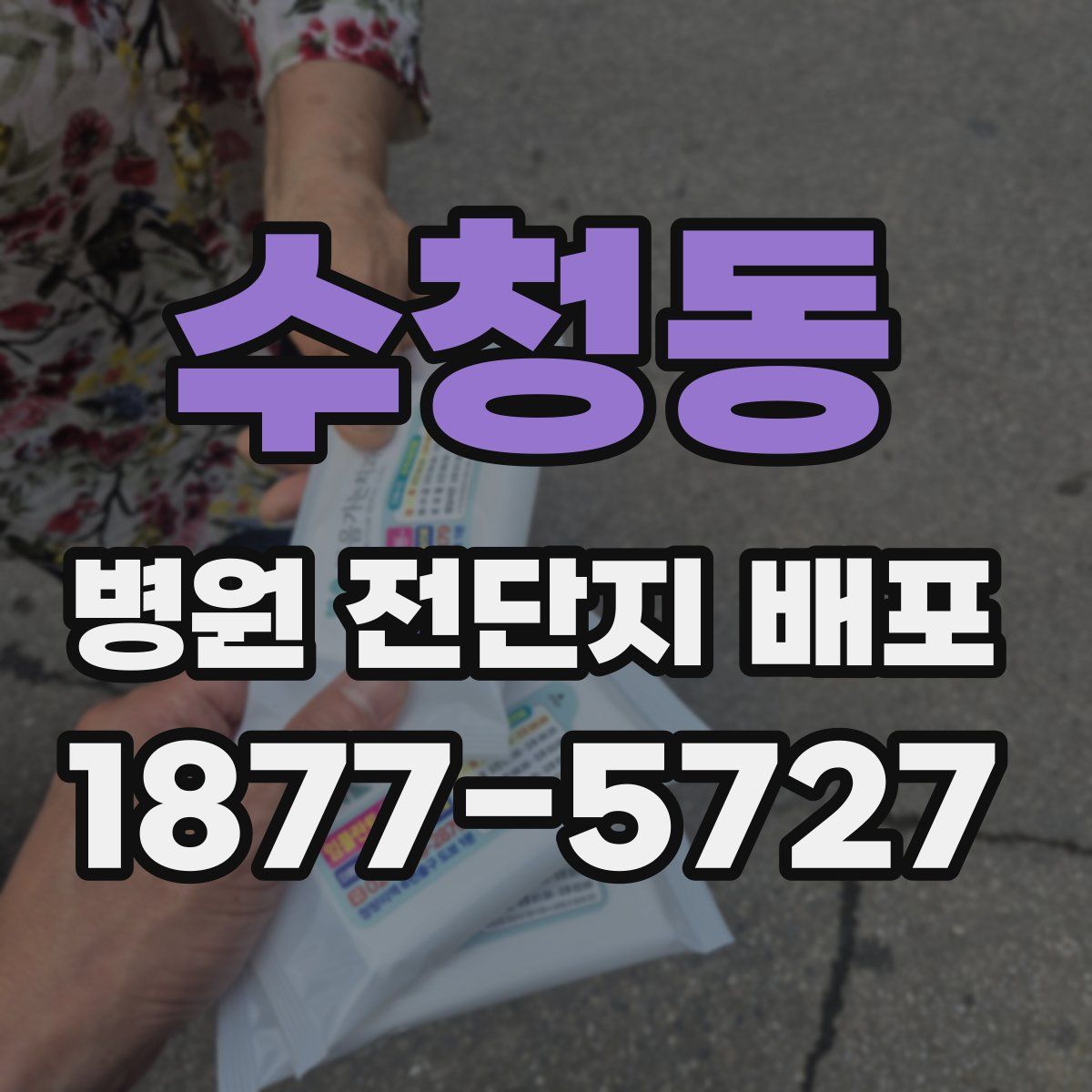 수청동 병원 전단지 배포