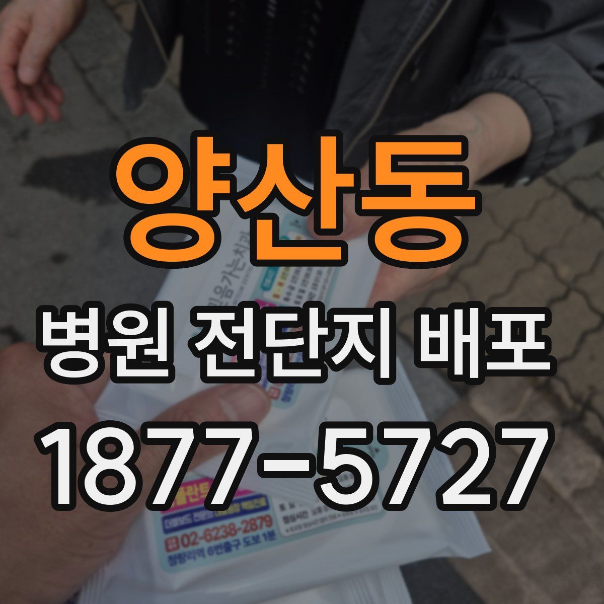 양산동 병원 전단지 배포