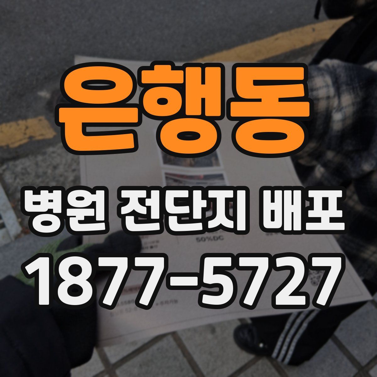 은행동 병원 전단지 배포