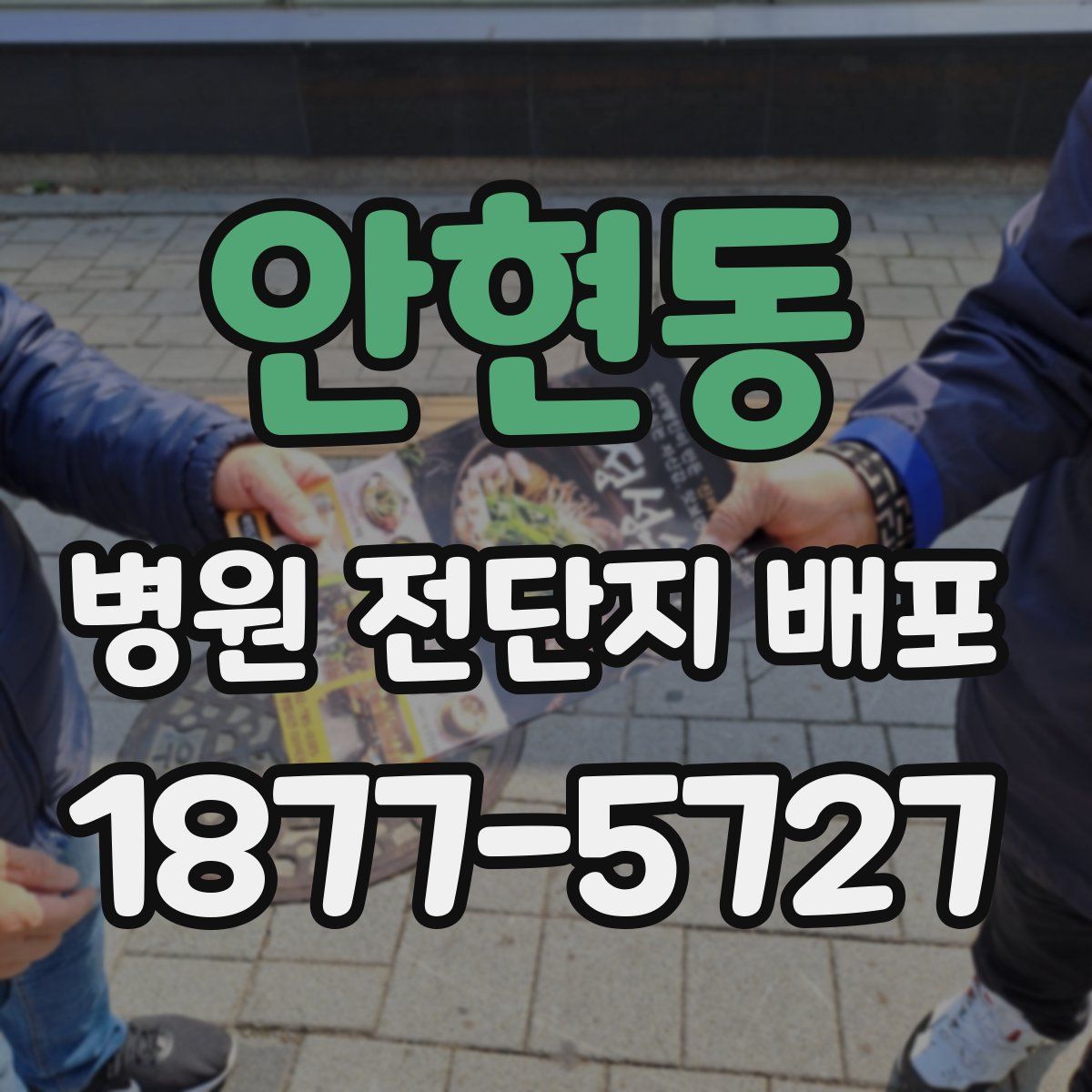 안현동 병원 전단지 배포
