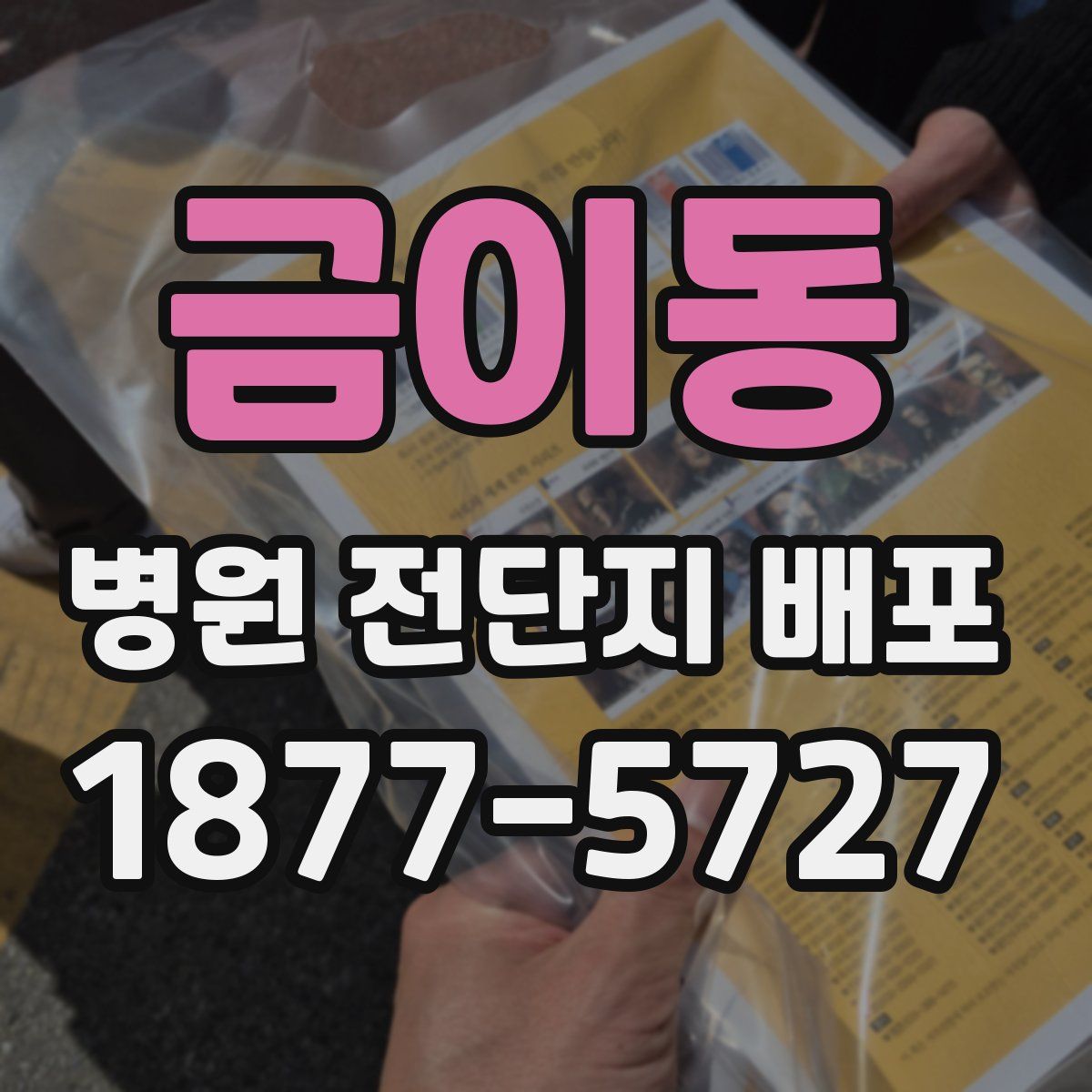 금이동 병원 전단지 배포