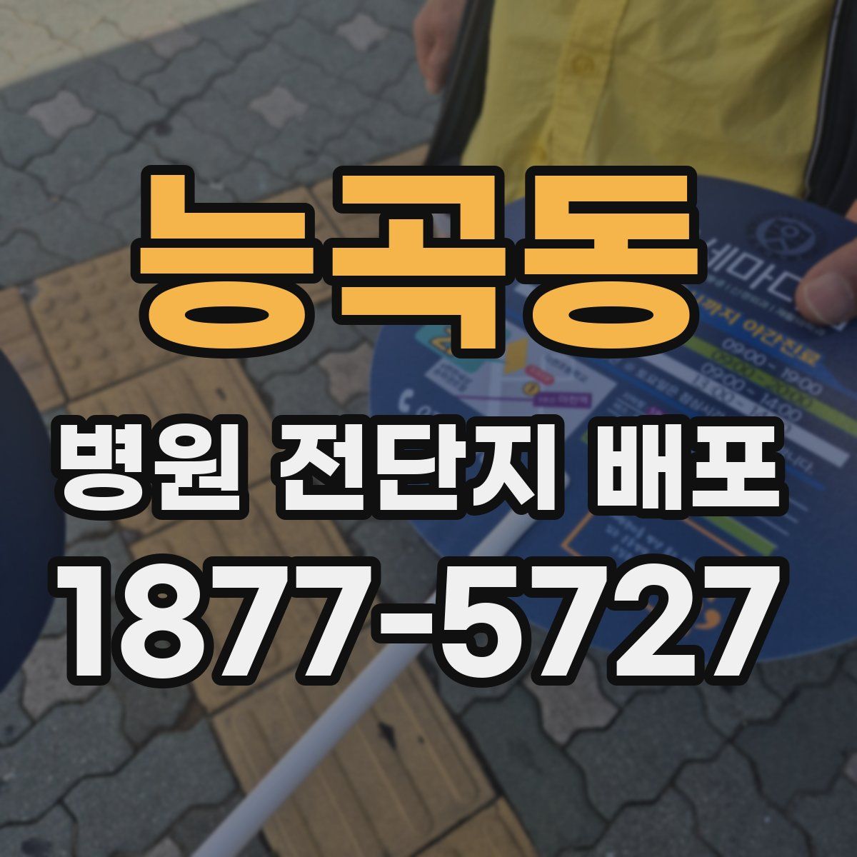 능곡동 병원 전단지 배포