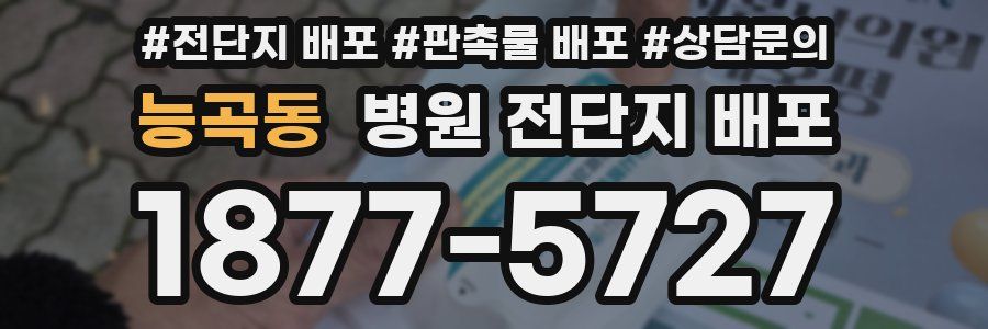능곡동 병원 전단지 배포