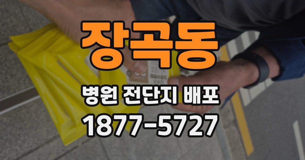 장곡동 병원 전단지 배포
