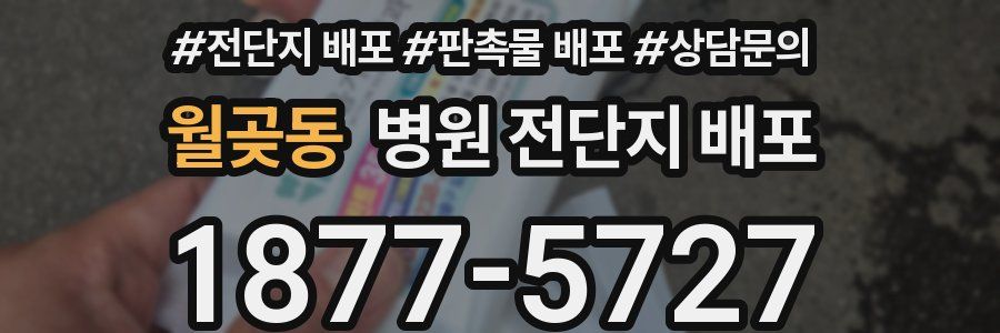 월곶동 병원 전단지 배포