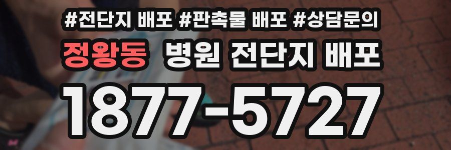 정왕동 병원 전단지 배포