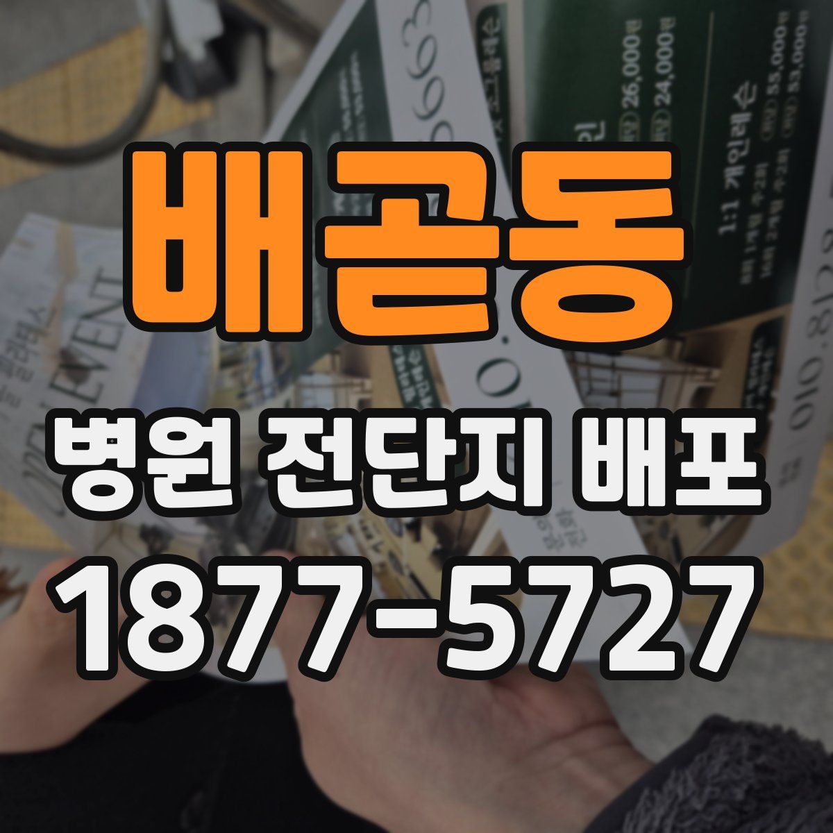 배곧동 병원 전단지 배포