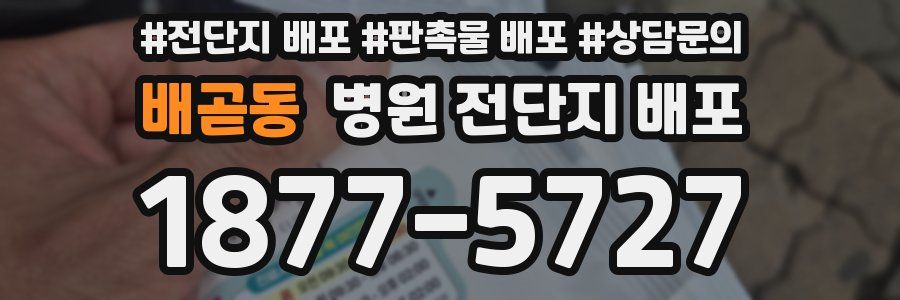 배곧동 병원 전단지 배포