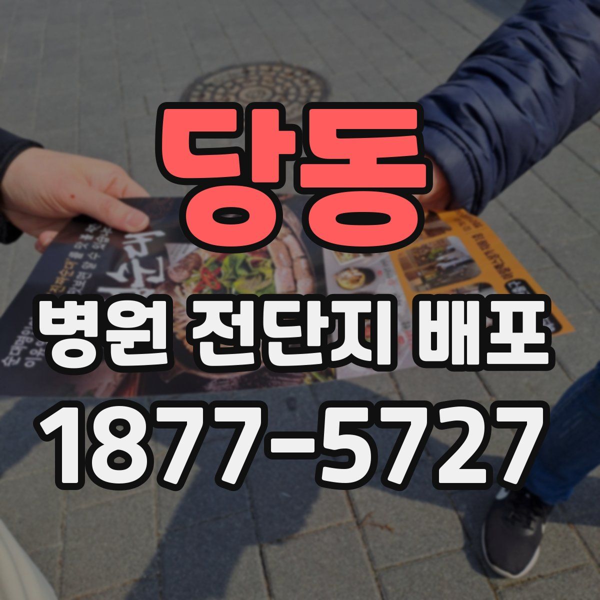당동 병원 전단지 배포
