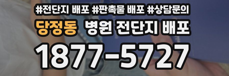 당정동 병원 전단지 배포