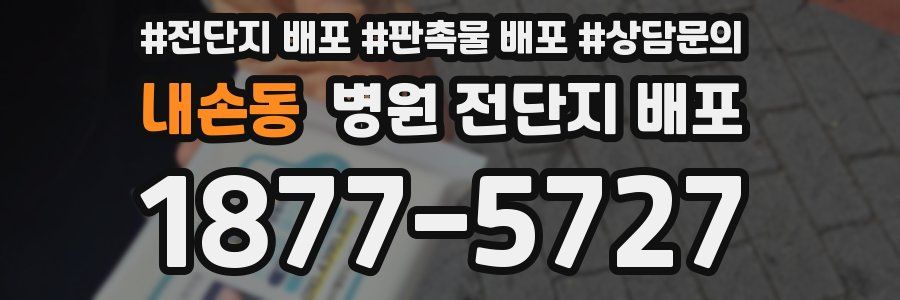 내손동 병원 전단지 배포