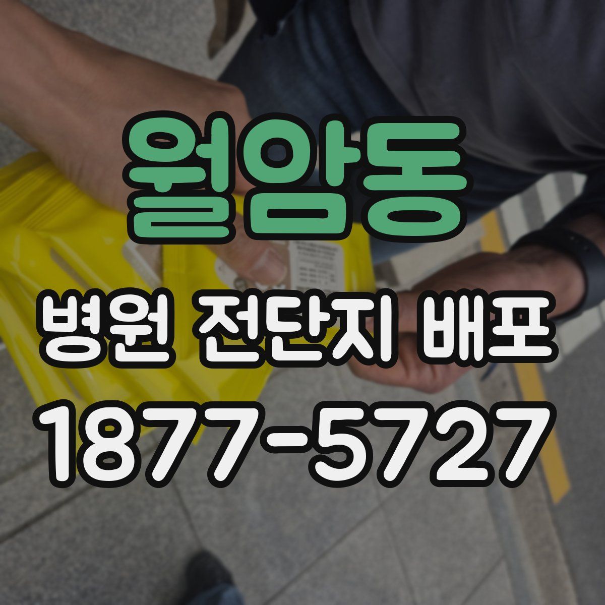 월암동 병원 전단지 배포