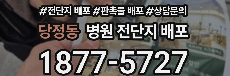 당정동 병원 전단지 배포