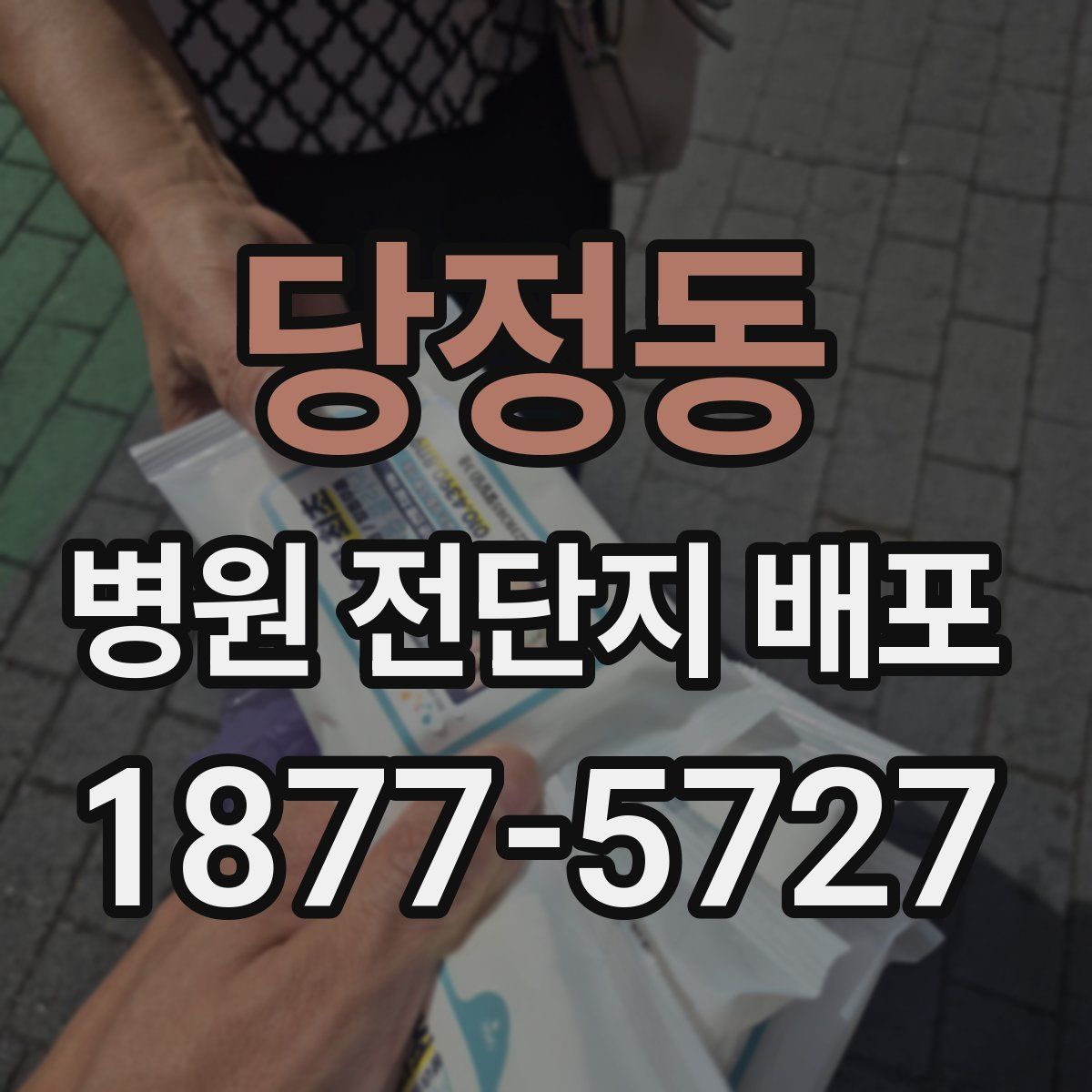 당정동 병원 전단지 배포