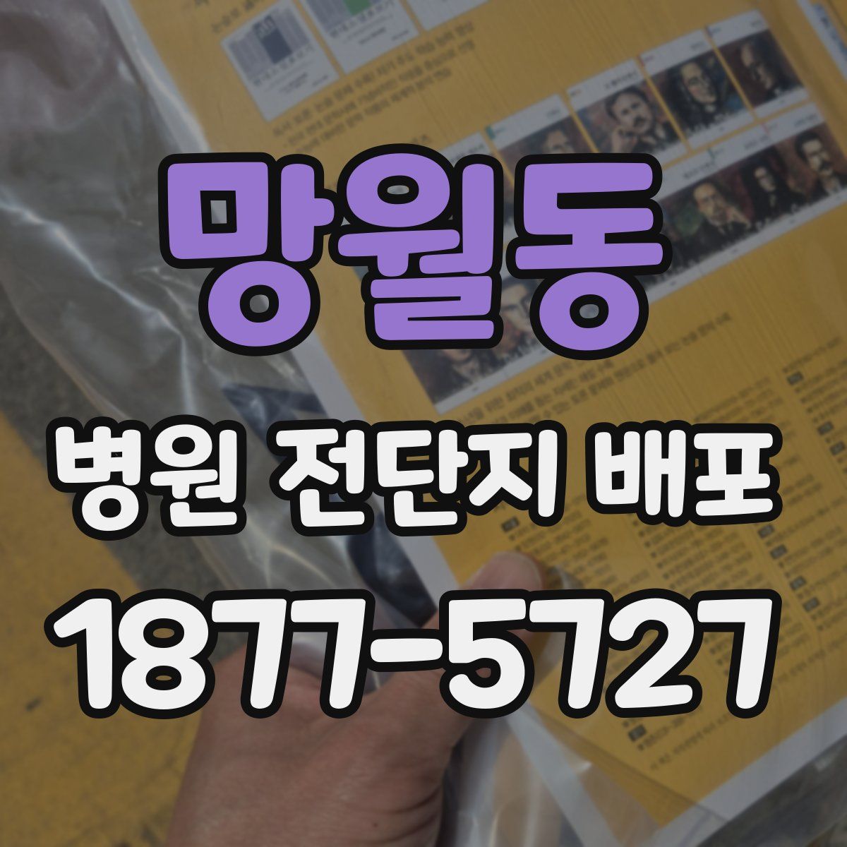 망월동 병원 전단지 배포