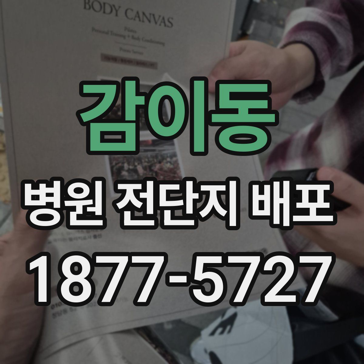 감이동 병원 전단지 배포