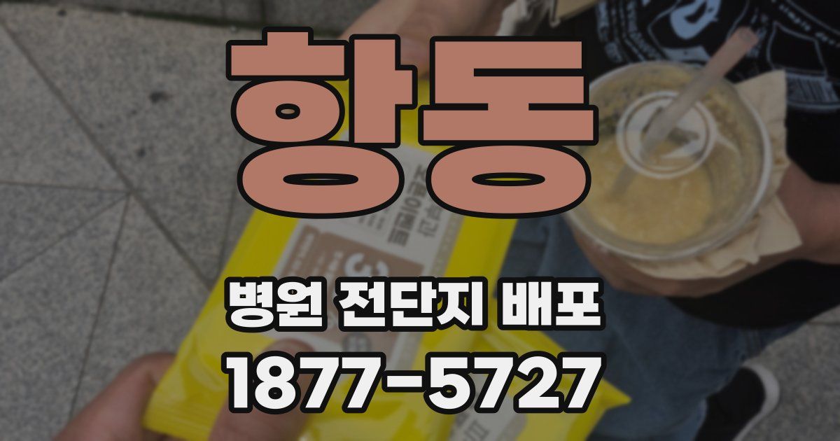 항동 병원 전단지 배포