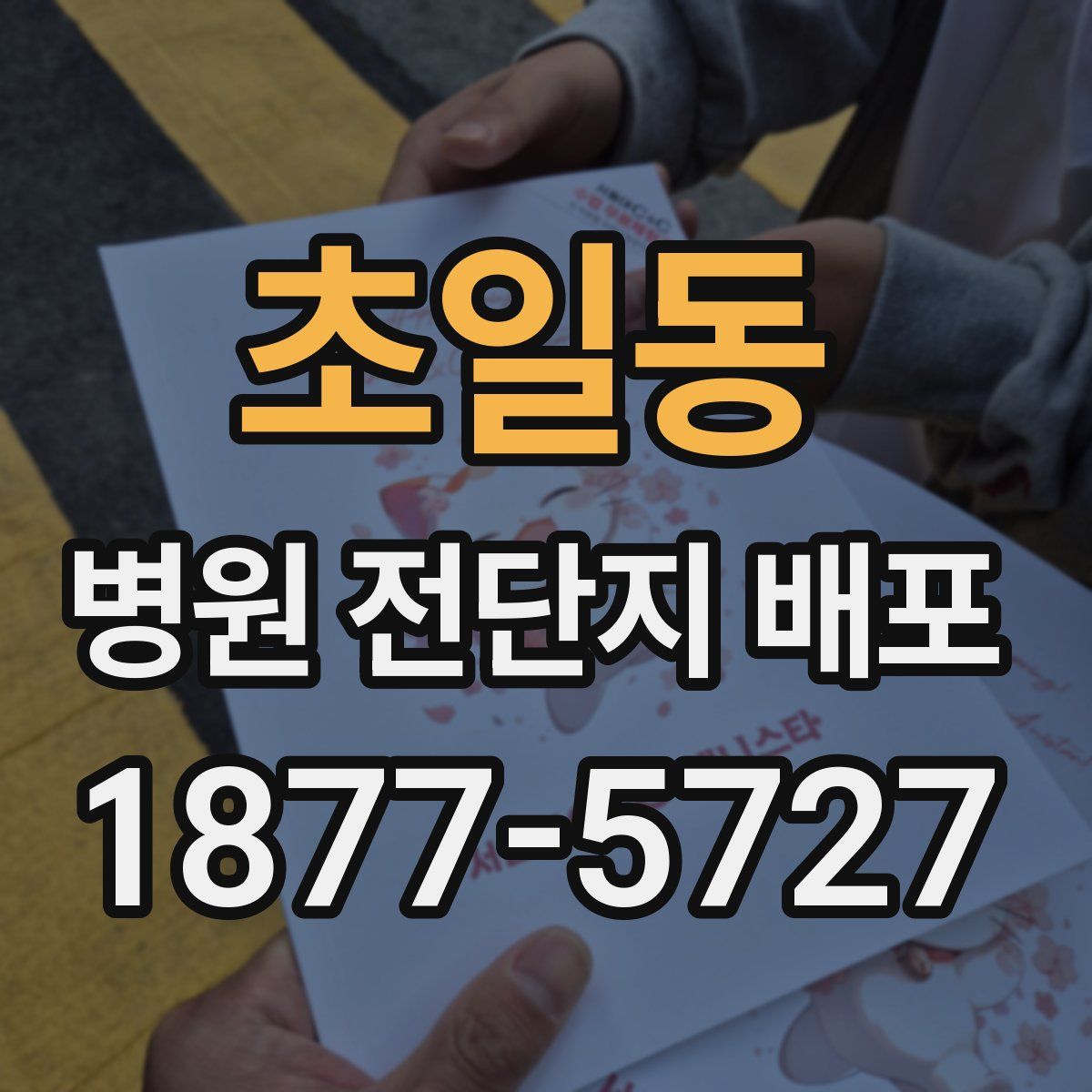 초일동 병원 전단지 배포