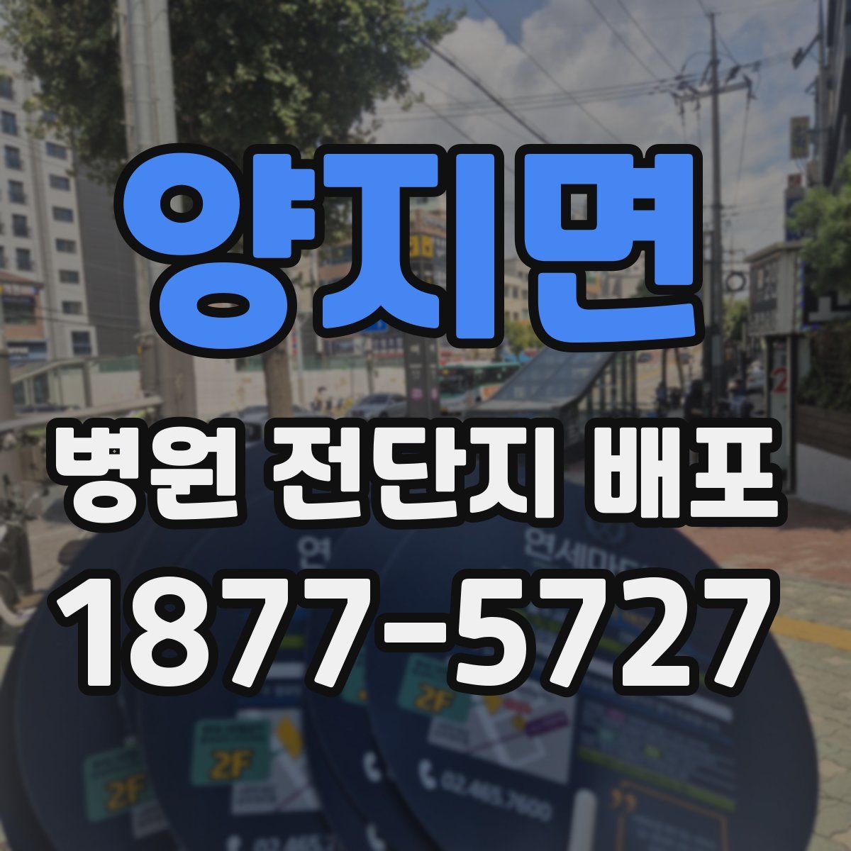 양지면 병원 전단지 배포