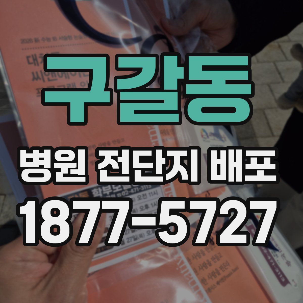 구갈동 병원 전단지 배포