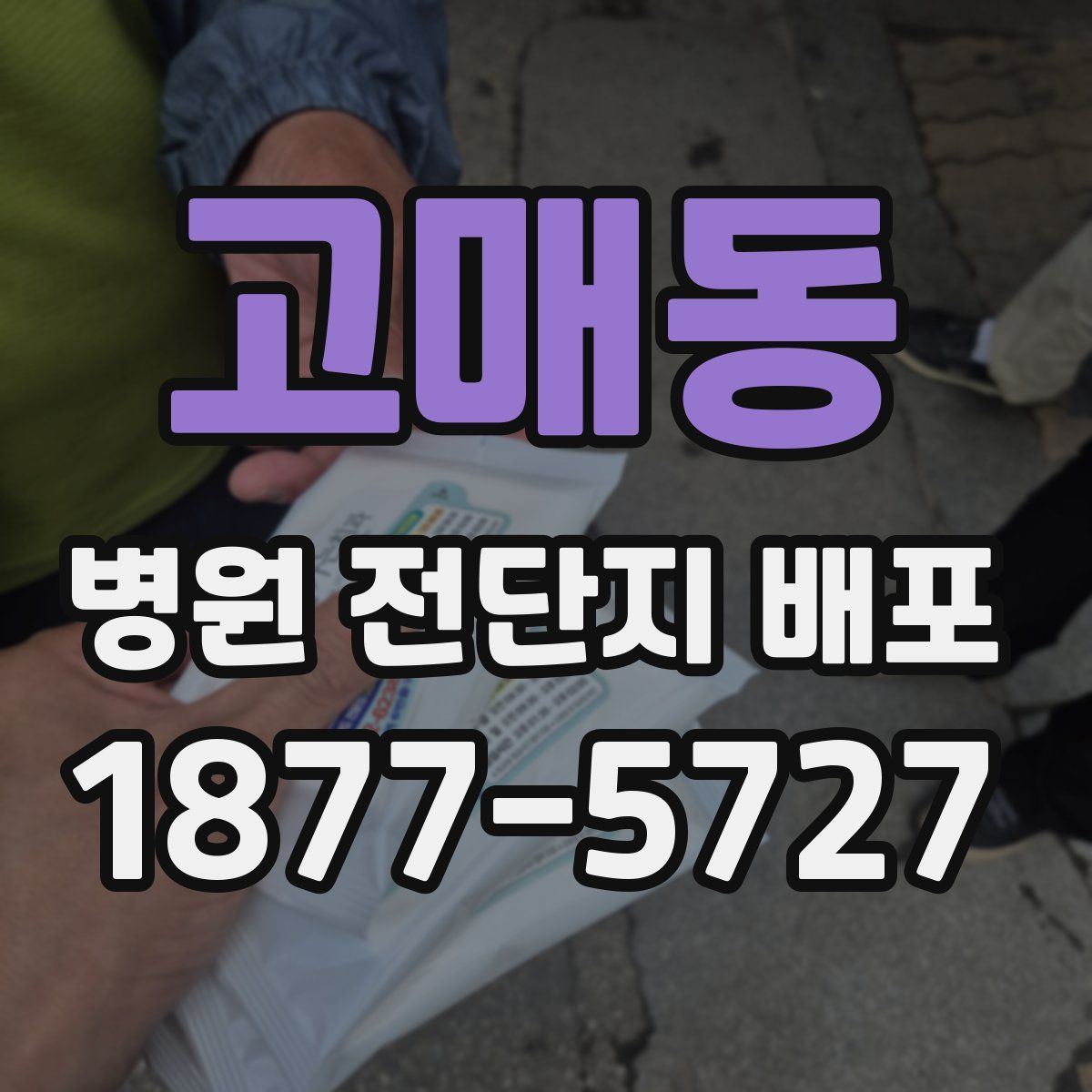 고매동 병원 전단지 배포
