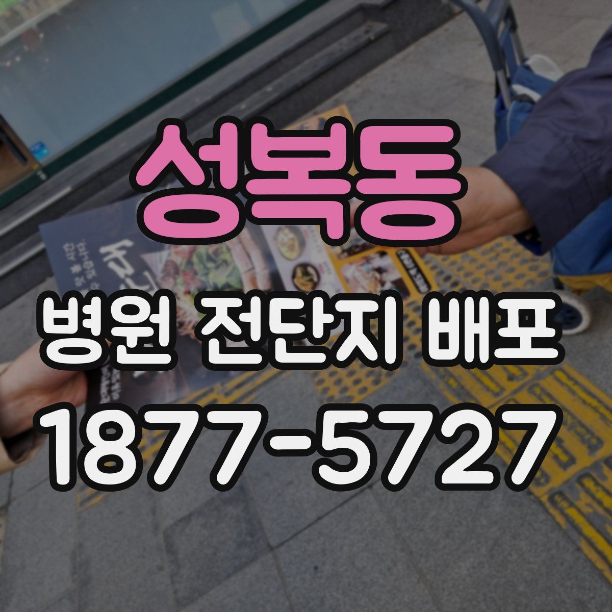 성복동 병원 전단지 배포