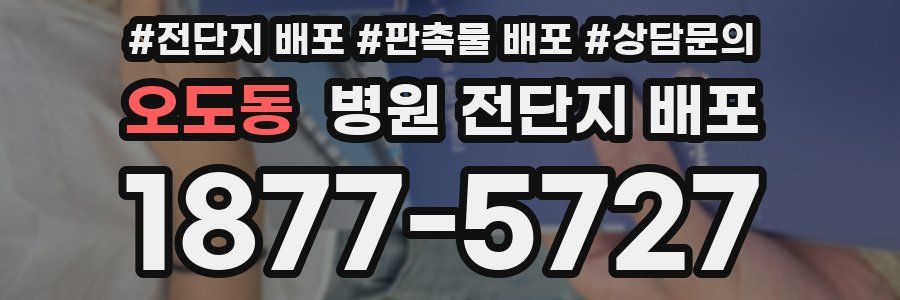 오도동 병원 전단지 배포