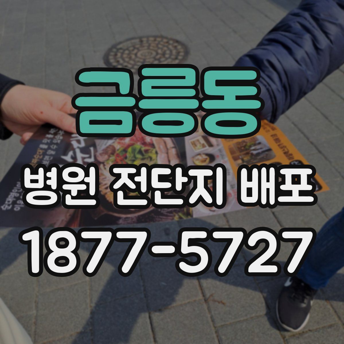 금릉동 병원 전단지 배포