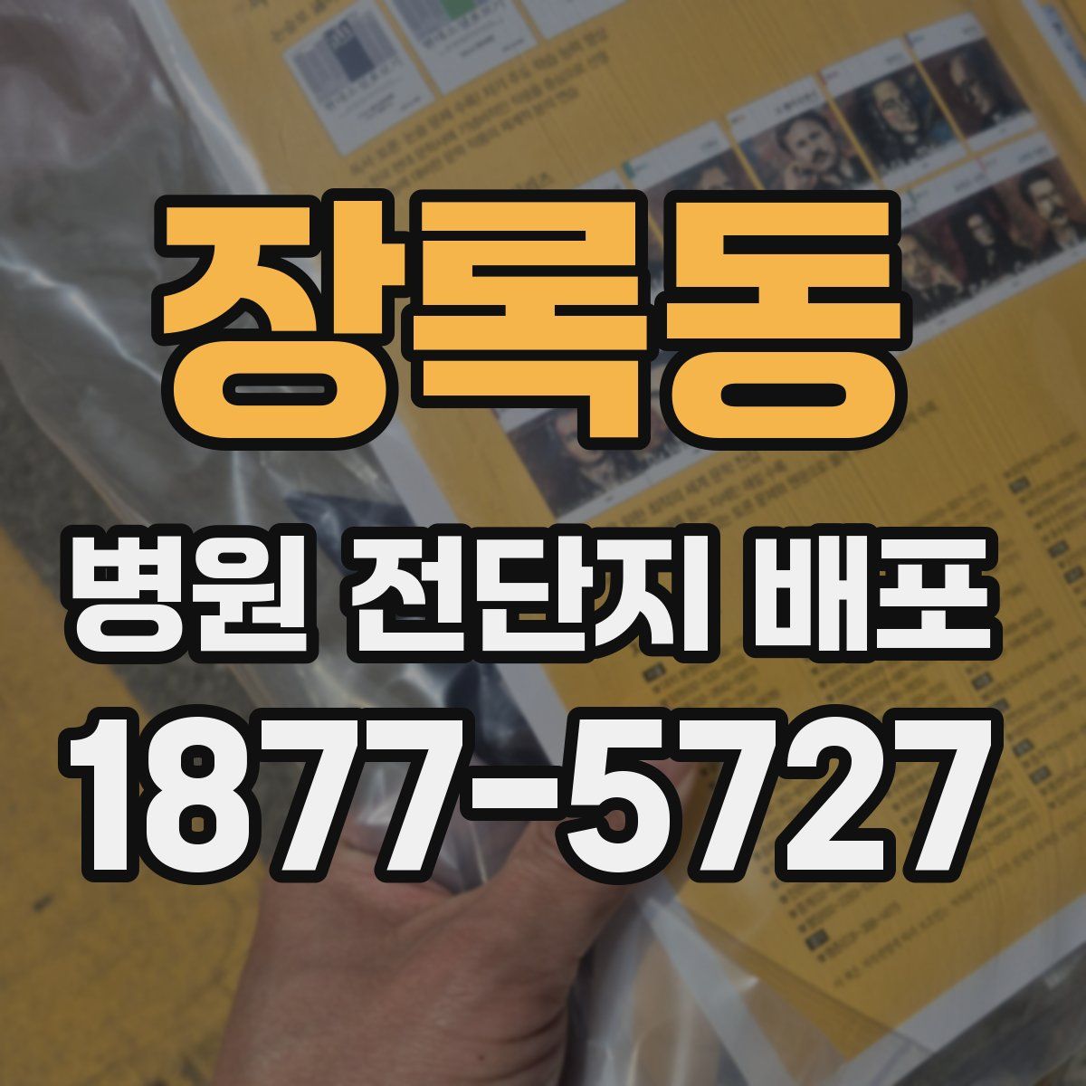 장록동 병원 전단지 배포