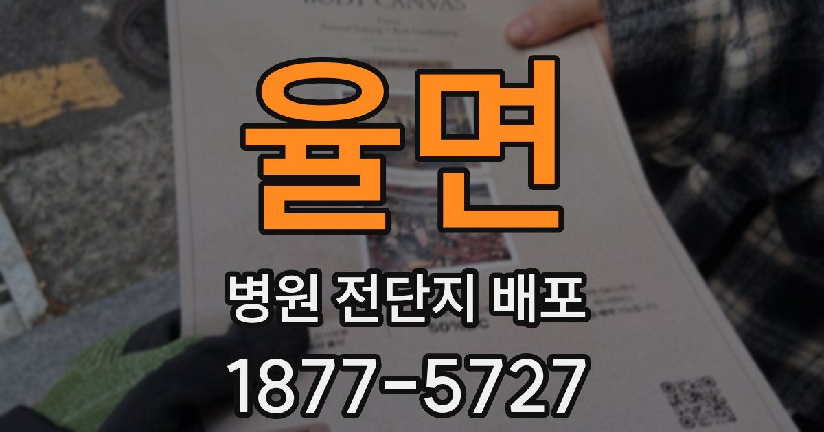 율면 병원 전단지 배포