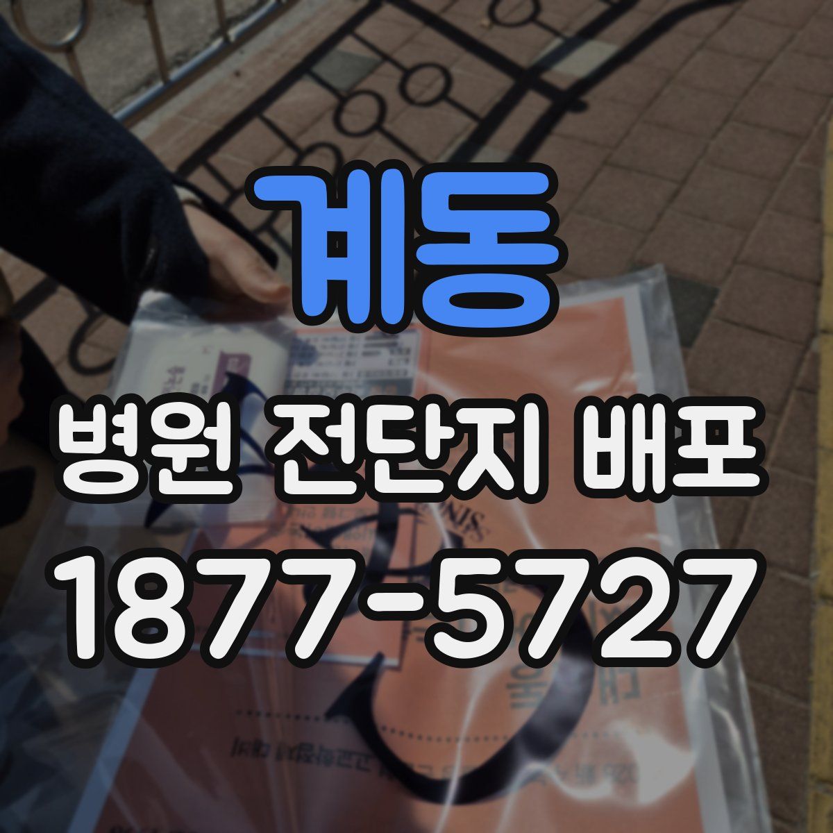 계동 병원 전단지 배포
