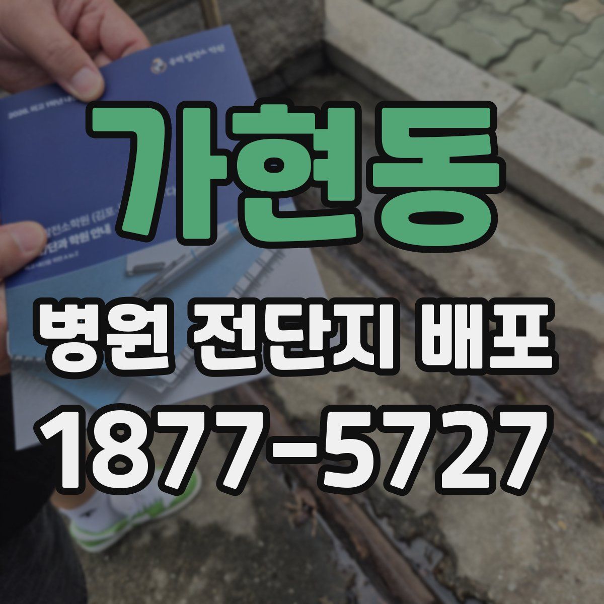 가현동 병원 전단지 배포