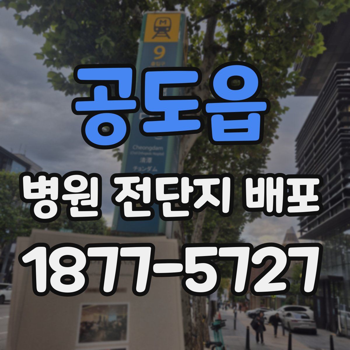 공도읍 병원 전단지 배포