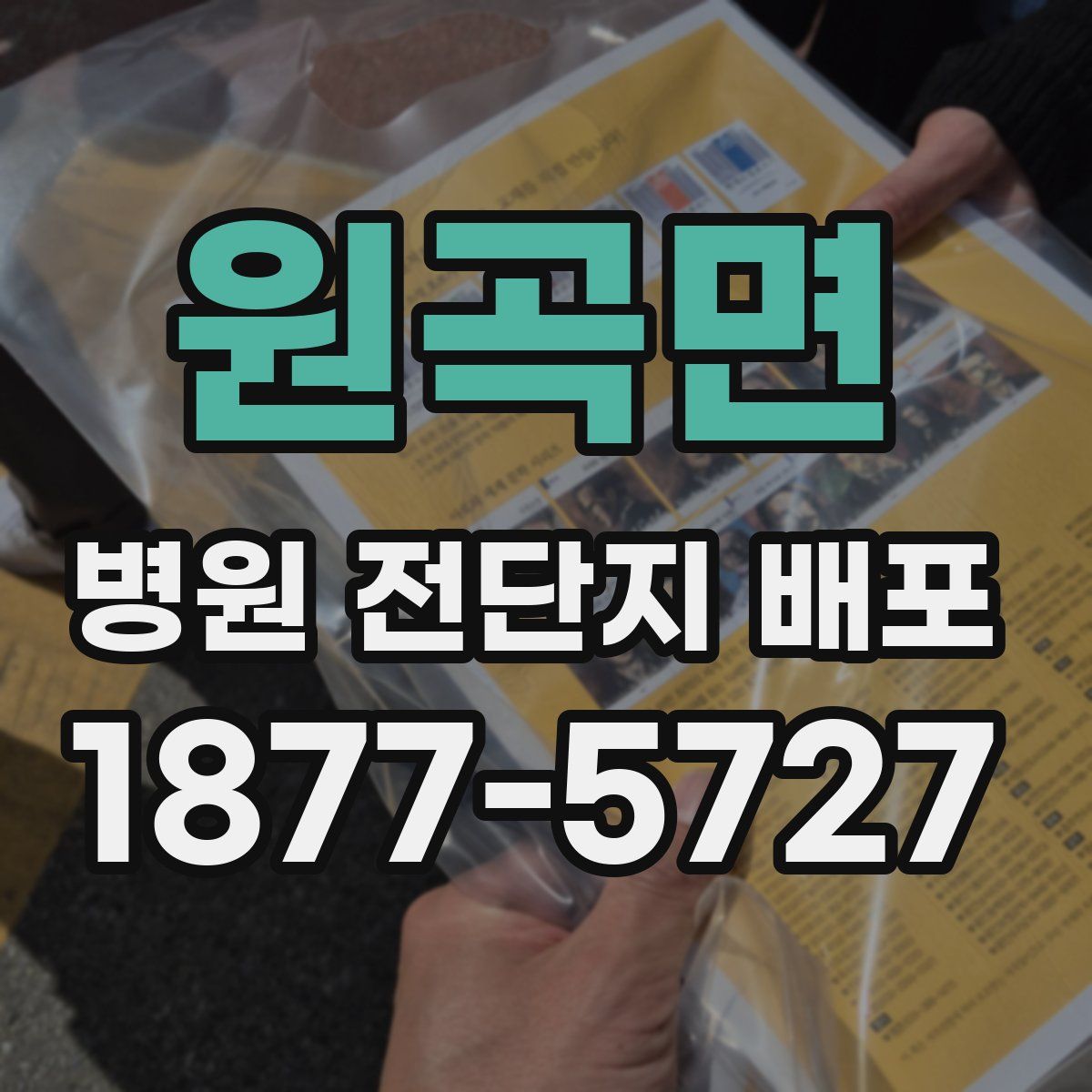 원곡면 병원 전단지 배포