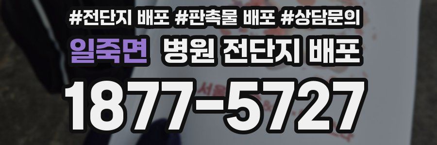 일죽면 병원 전단지 배포
